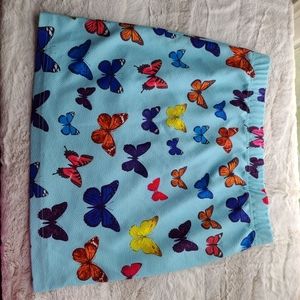 Shein Large Blue Butterfly mini skirt